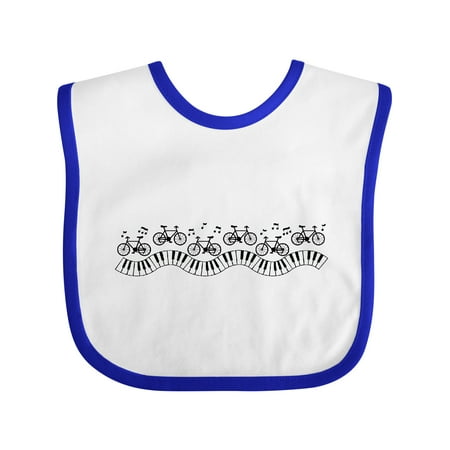 

Inktastic Musical Bicycles Gift Baby Boy or Baby Girl Bib
