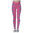 thumbnail image 3 of MKLEKYY Leggings deportivos para mujer, leggings estampados, leggings deportivos de fitness, pantalones de yoga (estilo 2), 3 of 4