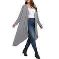 thumbnail image 2 of Cueply Women's Plus Size Cardigan Lightweight Long Sleeve Maxi Long Knitted Tops Open Front Sweater, 2 of 6