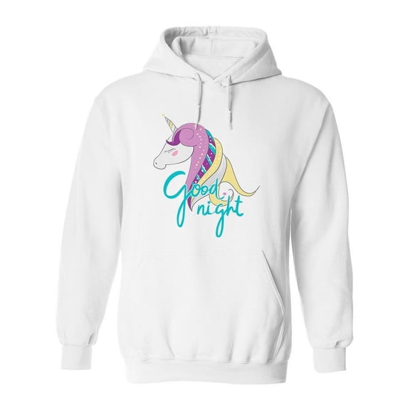 Cute And Pretty Unicorn. Hoodie Women -Image by Shutterstock, Female Small