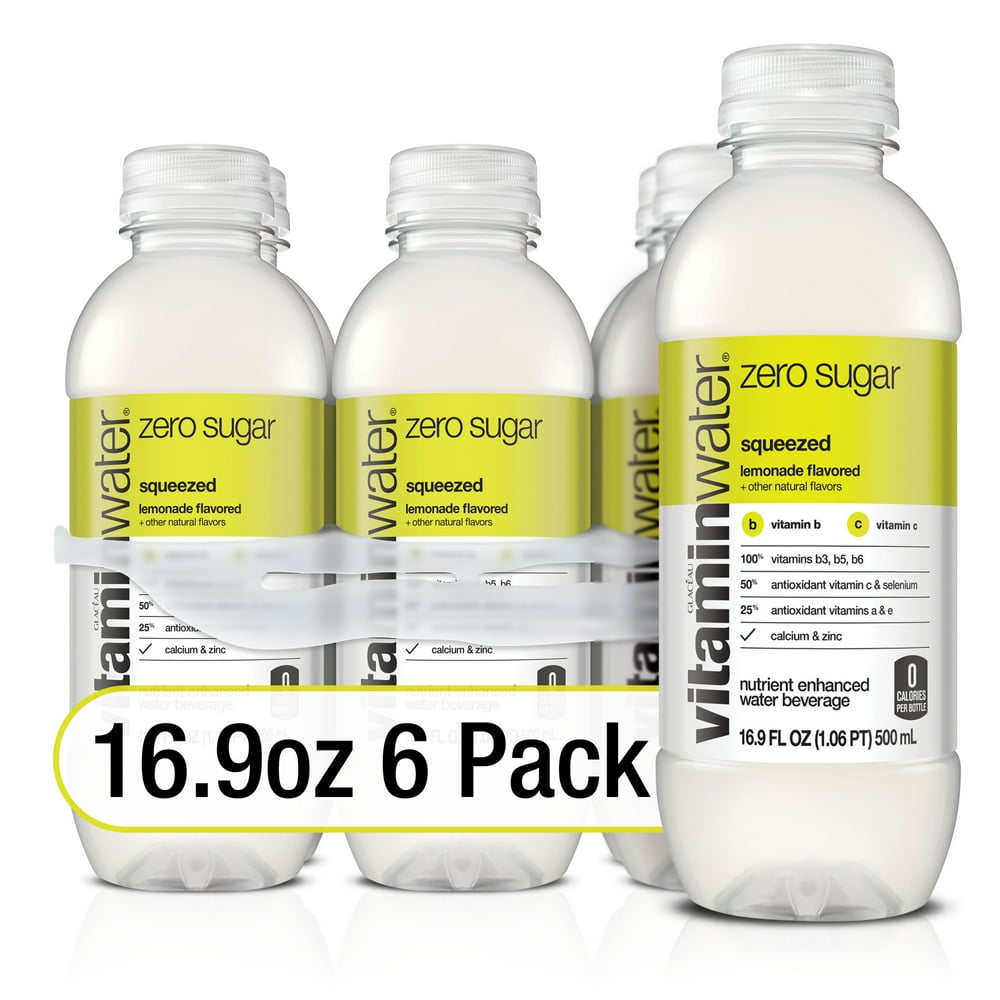 vitaminwater zero sugar squeezed, electrolyte enhanced water w