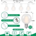 thumbnail image 2 of Guirnalda de Luces LED GOOTHY 50 m con 52 Bombillas Esféricas Opacas Blancas, 2 of 8