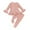 d-Pink2677, variant on VNKIDY Toddler Girls Stretchy Strip Gown Long Sleeve O-Neck Comfortable Pants Outfits Sets Cute