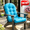 Sky Blue, variant on Fmxomd Adirondack Chair Cushion, Rocking Chair Cushions with Non-Slip Ties, Thickened Patio Chair Pad for Indoor and Outdoor, 1-Pack, 44x19 4 Inch