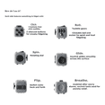 thumbnail image 3 of Fidget Cube - Juguete Anti Estrés Gris Rojo Malubero Malu1311, 3 of 3