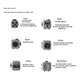 thumbnail image 3 of Fidget Cube Juguete Anti Estrés Malubero Malu1310 Gris Amarillo, 3 of 3