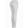 thumbnail image 3 of 2Luver, Women's, Distressed Skinny Jeans, White, 15, 3 of 4