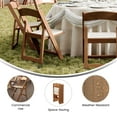 thumbnail image 4 of BizChair 2 Pack Commercial Chestnut Indoor/Outdoor Lightweight Wood Look Resin Folding Event Chair, 4 of 11
