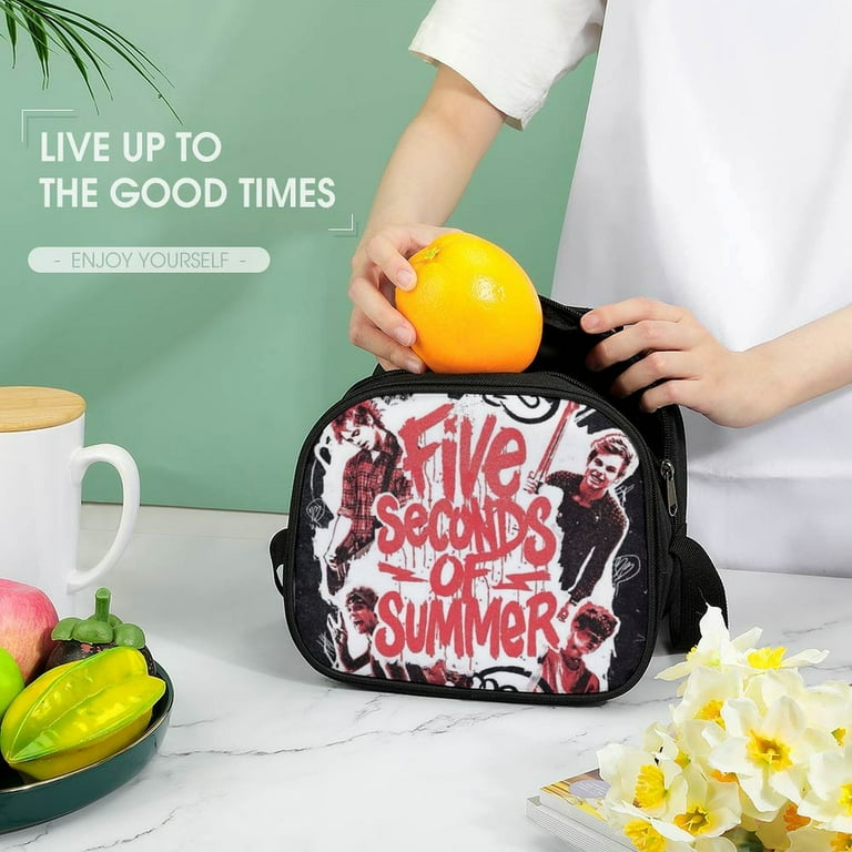 5 Seconds of Summer 5Sos Lunch Bag Cooler Bag Portable Meal Holder Shoulder  Bag Zipper Insulated Lunch Box Tote Bag - Walmart.com