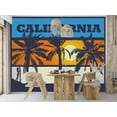 thumbnail image 5 of Tropical Non-pasted Wallpaper Wall Mural - California Surfing, 5 of 6