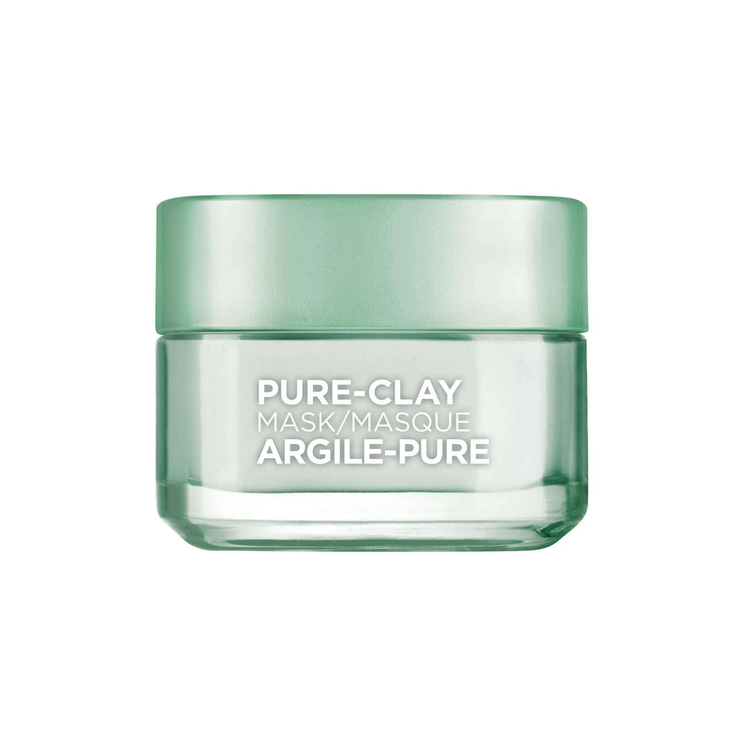 L'Oréal Paris Pure-Clay Masque nettoyant avec 3 Argiles Minérales + Eucalyptus pour peau grasse, 50 ml