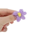 thumbnail image 3 of Unique Bargains Wool Yarn Flower Shoelace Charms 1 Pair Purple, 3 of 5