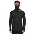 thumbnail image 6 of Riecok Long Sleeve Shirts for Men UPF50+ Sun Protection Pullover Breathable Quick Dry Tops with Thumbholes Hiking Clothes Black S, 6 of 8