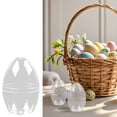 thumbnail image 3 of 6Pcs Transparent Empty Plastic Eggs, Decorative Filled Egg Shells for Easter, Candy Boxes, DIY Wedding Party Favors, Can Store Jewelry and Trinkets, 3 of 7