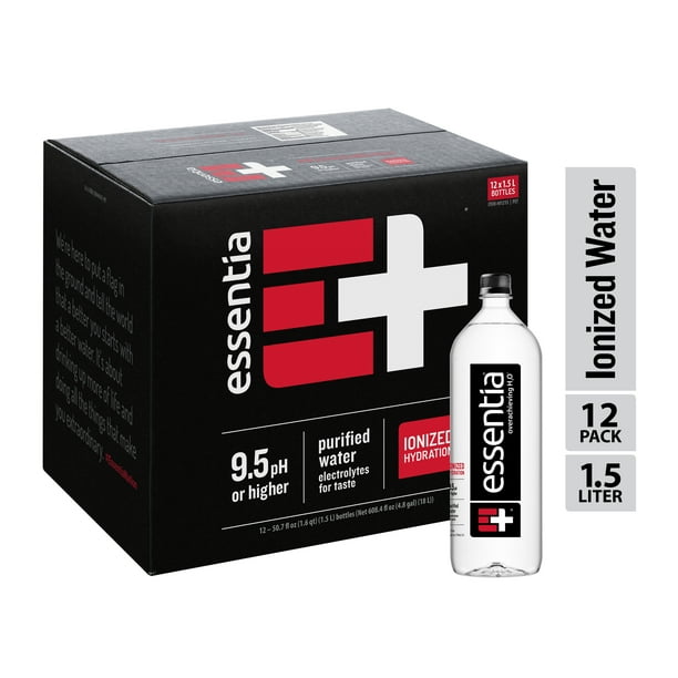 Essentia Water; Ionized, Alkaline 1.5 Liter Bottles; Case of 12