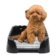 thumbnail image 3 of l para perros, bandeja de arena para cachorros, herramienta de limpieza interior, l para mascotas, entrenador para ir al baño 50cmx40cmx15cm jinwen Inodoro con bandeja de arena, 3 of 4