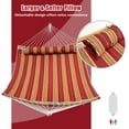 thumbnail image 3 of Barara King Patio Double Quick Dry Hammock Folding Concealed Portable Two Person Hammock for Camping Outdoor Patio Yard Beach，Red, 3 of 8