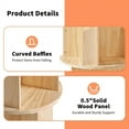 thumbnail image 3 of Intexca 360° Rotating Bookshelf - 5-Tier Stackable Organizer for Home, Office, or Bedroom – Durable MDF Wood, Easy Assembly, Space-Saving Design, 3 of 11