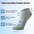 thumbnail image 3 of 150 Pairs Mens Thin Low Cut Ankle Socks Sports Socks Casual Moisture Socks Athletic Bulk Pack for Unisex Men Women Homeless, 3 of 7