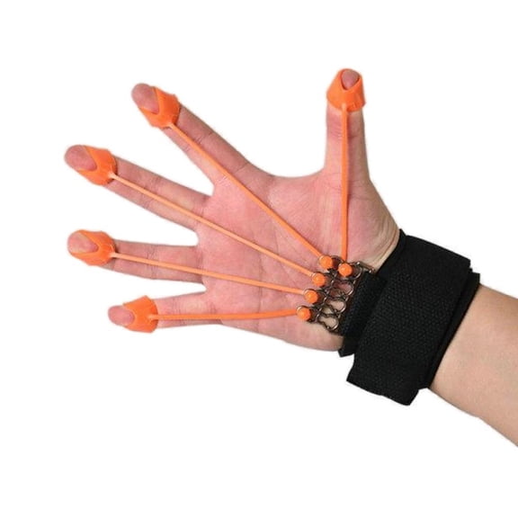 75 lbs Finger Strength Exerciser with Wrist Strap, Adjustable Hand Exercise Tool for Finger Stretching and Daily Training