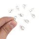 thumbnail image 4 of Silver Color Plated Brass Lobster Claw Clasps Parrot Trigger Clasps Nickel Free 12x7x3mm Hole: 1mm, 4 of 6