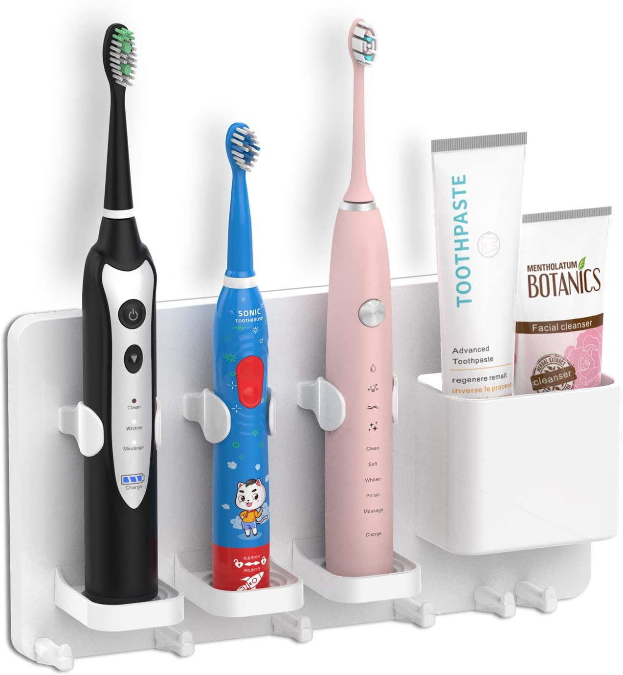 Wall Mounted Electric Toothbrush Holder Toothpaste Holder Bathroom Organiser ~ 