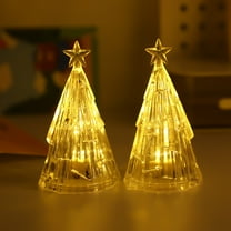 YIKA Christmas Decorations Glowing Christmas Trees Crystal Night Lights Desktop Decorations LED Ambient Lights Christmas Decorations B