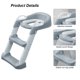 thumbnail image 2 of Asiento De Inodoro Para Aprender A Ir Al Baño con escalón, taburete, manijas de escalera, orinal para niños, asiento con cojín suave para niños y niñas, 2 of 7