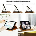 thumbnail image 2 of iPad 10th Generation Case iPad 10.9 Inch Case 2022 with Built-in Pencil Holder, Folio Stand Leather Cover with Multiple Angles & Auto Sleep/Wake for iPad 10.9 Inch, Black/Brown, 2 of 7