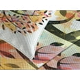 thumbnail image 4 of Ambesonne Tree Quilted Bedspread Set 3 Pcs, Spring Season Tree Leaves, Queen Size, Multicolor, 4 of 5