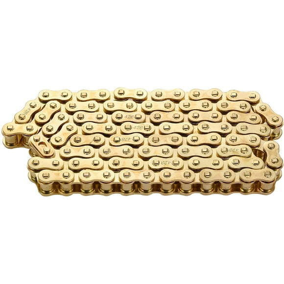 GOOFIT 428 Heavy Duty Drive Chain 104 Links for Motorcycle ATV Dirt Bike & Go Kart Golden