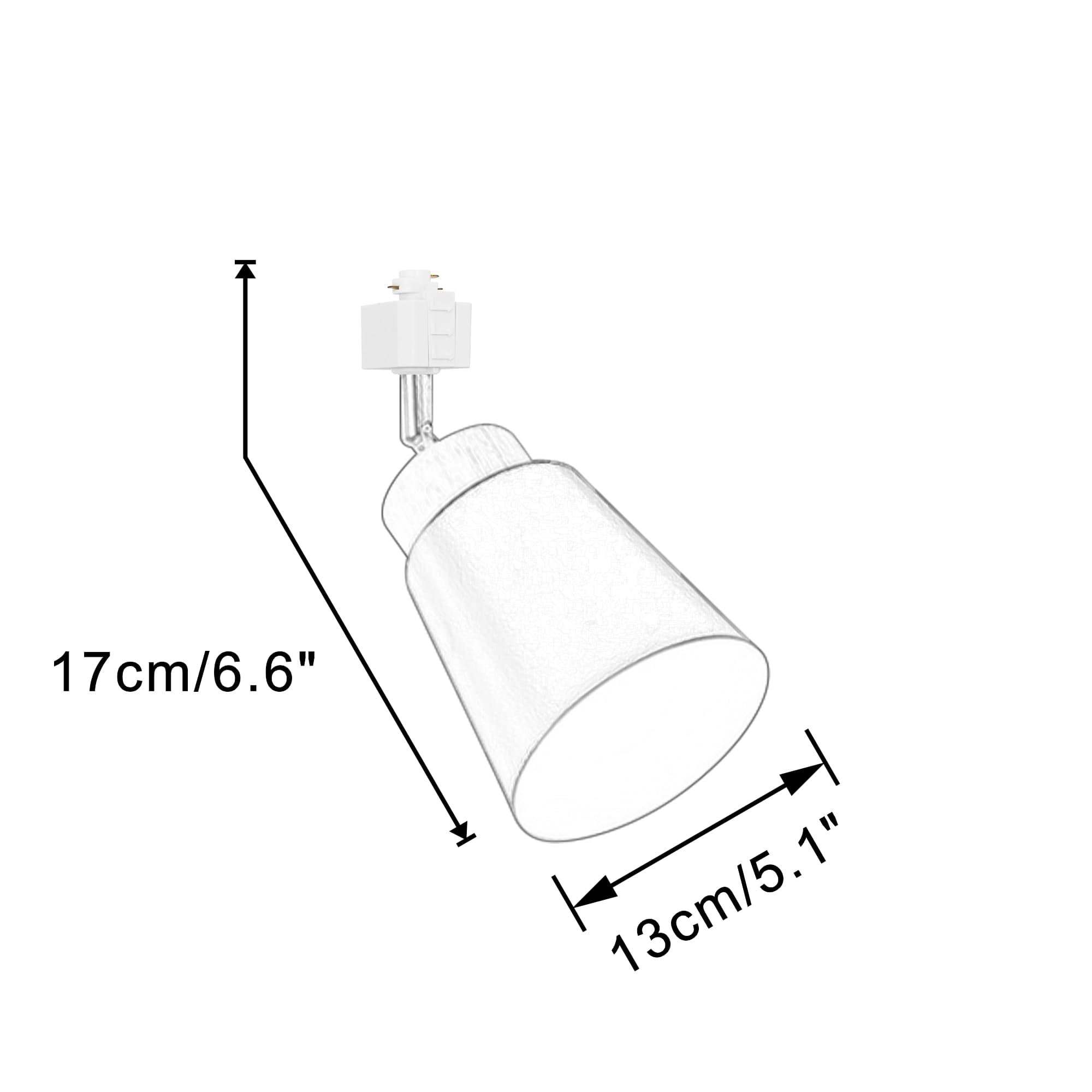 KAYYELAMP 3Pcs Macaron White Halo System Adjustable Titl Angle Track Lighting E26 Base Modern Design for Farmhouse Kitchen Sink Gallery Loft(No Bulb, Track)