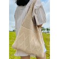 thumbnail image 3 of Kukuzhu Women's Crocheted Tote Bag Knitted Hobo Beach Bag Aesthetic Handmade Shoulder Handbag Cute Purse Travel Shopper, 3 of 4