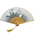 thumbnail image 2 of Jierger Clearance Folding Fans Handheld Fans Bamboo Fans Women's Hollowed Bamboo Hand Holding Fan for Festivals/Wedding Decor, Portable Gift for Performances & Cultural Events, 2 of 5