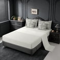 thumbnail image 3 of Erosebridal Gray Victorian Flower 7-Piece Bedding Comforter Set,Gothic Damask Theme King Bedding Sets For Adult,Reversible lightgray, 3 of 7