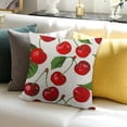 thumbnail image 3 of SHANXI Throw Pillow Covers for Couch Sofa Bed, Decorative Pillows Cushion Covers, Green Garden Red White Pillow 24x24in, 3 of 5