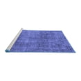 thumbnail image 2 of Ahgly Company Machine Washable Indoor Rectangle Abstract Blue Modern Area Rugs, 2' x 5', 2 of 4