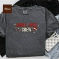 thumbnail image 2 of Jingle Juice Crew Embroidery Shirt – Funny Christmas Cocktail Tee, Holiday Party Outfit, Santa Hat Drink Design, 2 of 5