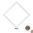 thumbnail image 3 of EIGTHTAIL Plastic Embroidery Hoop Square Embroidery Frame Reusable Cross Stitch Snap Frames White Plastic Quilting Hoops, 3 of 10
