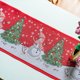 thumbnail image 4 of Bearachild Camino de de Navidad muñeco de nieve hermosos manteles individuales a prueba de polvo mantel bordado hogar vacaciones fiesta boda Kits de decoración para fiestas Muñeco de nieve 35*240cm, 4 of 6
