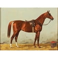 thumbnail image 2 of Emil Volkers 14x11 Gold Ornate Wood Frame and Double Matted Museum Art Print Titled - Brauner in the Stable (1901), 2 of 4