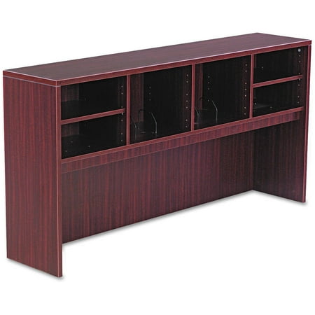 Valencia Series Open Storage Hutch, 70-5/8w x 15d x 35-1/2h, Mahogany