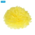 thumbnail image 3 of Uxcell 8" Tissue Pom Poms Paper Flowers Ball Wedding Party Decoration, Yellow 5 Pack, 3 of 6