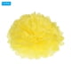 thumbnail image 3 of Uxcell 8" Pompones de papel para flores, decoración de boda y fiesta, amarillo, paquete de 5, 3 of 6
