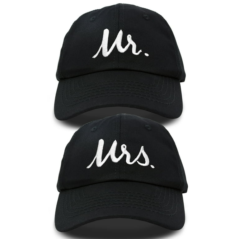 DALIX Mr and Mrs Love Bride Baseball Cap, Matching Couples Hat Set