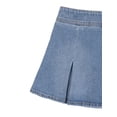 thumbnail image 2 of Wonder Nation Girls Mini Denim Pleated Skirt, Sizes 4-18, 2 of 4