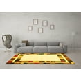 thumbnail image 3 of Ahgly Company Indoor Rectangle Abstract Yellow Contemporary Area Rugs, 5' x 7', 3 of 4