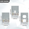 thumbnail image 2 of Light Switch Cover Switch Plate Outlet Cover Plug Cover for Electrical Unused Outlet Cover Winter Wonderland with Small Town, 2 of 6