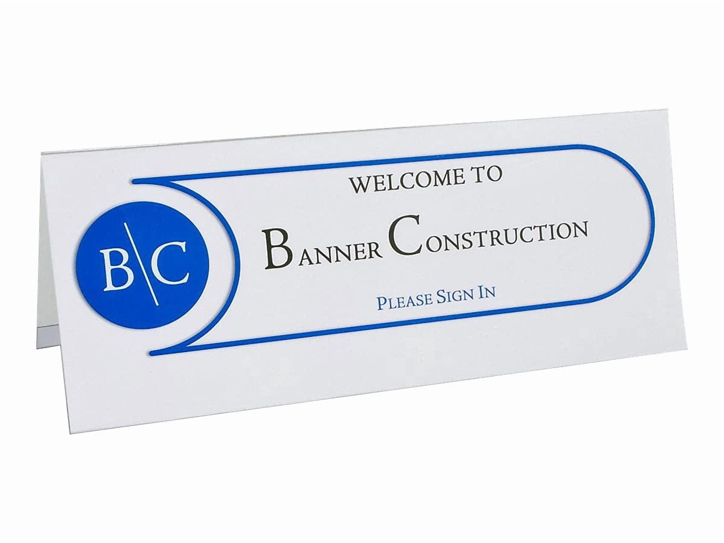 C-Line Tent Card Holders, 4 1/4" x 11", Rigid Heavyweight Clear Plastic, 25/Box