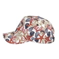 thumbnail image 5 of Daiia Starfish Shell print Baseball Cap Men Women Golf Dad Hat Adjustable Original Classic Low Profile Hat Unconstructed Plain Cap, 5 of 9